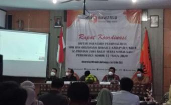 RAPAT KOORDINASI DAFTAR INVENTARISIR PERMASALAHAN SDM DAN ORGANISASI BAWASLU KABUPATEN/KOTA SE-PROVINSI JAWA BARAT