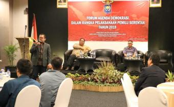 FORUM AGENDA DEMOKRASI DALAM RANGKA PELAKSANAAN PEMILU SERENTAK TAHUN 2019