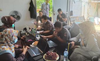 HARI KEDUA KEGIATAN MONITORING DAN EVALUASI KEUANGAN (APBN) TAHUN ANGGARAN 2020 DI KANTOR BAWASLU KOTA CIREBON