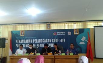 Rapat Mekanisme Penanganan Pelanggaran Kode Etik Penyelenggara Adhoc Jajaran Bawaslu