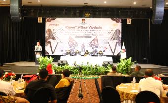Rapat Pleno Terbuka Penetapan Perolehan Kursi dan Calon Terpilih Anggota DPRD Kota Cirebon Tahun 2024