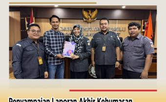 Bawaslu Kota Cirebon Serahkan Laporan Akhir Kehumasan Pemilu 2024 ke Bawaslu Jabar
