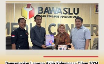 Bawaslu Kota Cirebon Serahkan Laporan Akhir Kehumasan Pemilu 2024 ke Bawaslu RI