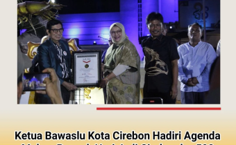 Ketua Bawaslu Kota Cirebon Hadiri Malam Puncak Hari Jadi Cirebon ke-598