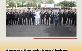 Bawaslu Kota Cirebon Hadiri Upacara HUT Bhayangkara ke-79, Wujud Sinergi Jaga Demokrasi