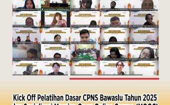 Bawaslu Kota Cirebon Ikuti Kick Off Pelatihan Dasar CPNS dan Sosialisasi MOOC Tahun 2025
