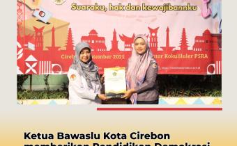 Bawaslu Kota Cirebon Berikan Pendidikan Demokrasi kepada Pemilih Pemula di MAN 2 Kota Cirebon