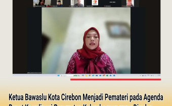Ketua Bawaslu Kota Cirebon Jadi Pemateri dalam Rakor Penguatan Kelembagaan Bawaslu Jawa Barat