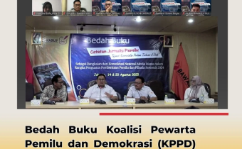 Bawaslu Kota Cirebon Ikuti Bedah Buku “Catatan Jurnalis Pemilu” Secara Daring