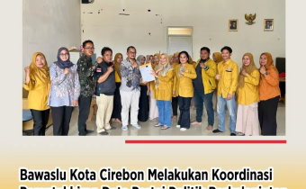 Bawaslu Kota Cirebon Lakukan Koordinasi dengan Partai Hanura untuk Pemutakhiran Data Parpol
