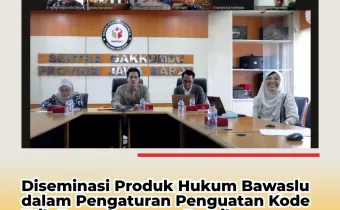 Bawaslu Kota Cirebon Ikuti Diseminasi Produk Hukum, Perkuat Kode Etik Penyelenggara Pemilu