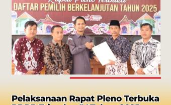 Bawaslu Kota Cirebon Awasi Rapat Pleno Terbuka Daftar Pemilih Berkelanjutan Triwulan IV 2025