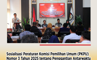 Ketua Bawaslu Kota Cirebon Hadiri Sosialisasi PKPU Nomor 3 Tahun 2025 tentang PAW