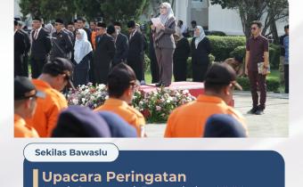 Ketua Bawaslu Kota Cirebon Hadiri Upacara Hari Otonomi Daerah ke-XXX Tahun 2026