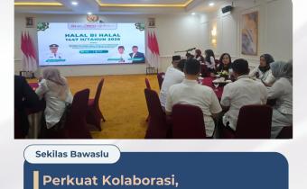 Pererat Sinergi Pascalebaran, Ketua Bawaslu Cirebon Hadiri Halalbihalal OJK