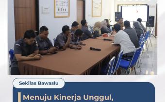 Perkuat Sinergi Internal, Kesekretariatan Bawaslu Kota Cirebon Gelar Rapat Strategis