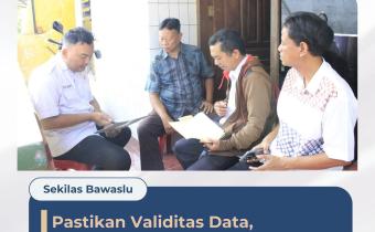 Bawaslu Kota Cirebon Lakukan Uji Petik Data Pemilih di Kelurahan Drajat