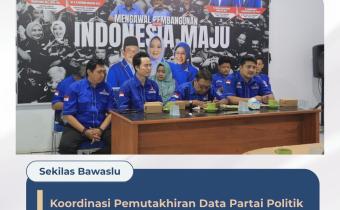 Bawaslu Kota Cirebon Koordinasi dengan DPC Partai Demokrat Terkait PDPPB Semester I 2026