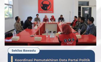 Bawaslu Kota Cirebon Gelar Koordinasi, Pastikan Validitas Pemutakhiran Data PDI Perjuangan