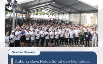 Bawaslu Kota Cirebon Turut Ramaikan Cirebon QRIS Run 2026