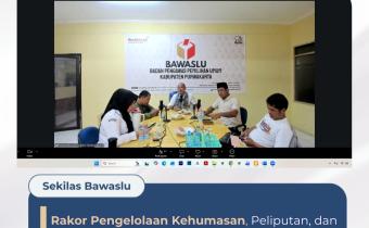 Bawaslu Kota Cirebon Ikuti Rakor Pengelolaan Kehumasan dan Media Sosial se-Jawa Barat